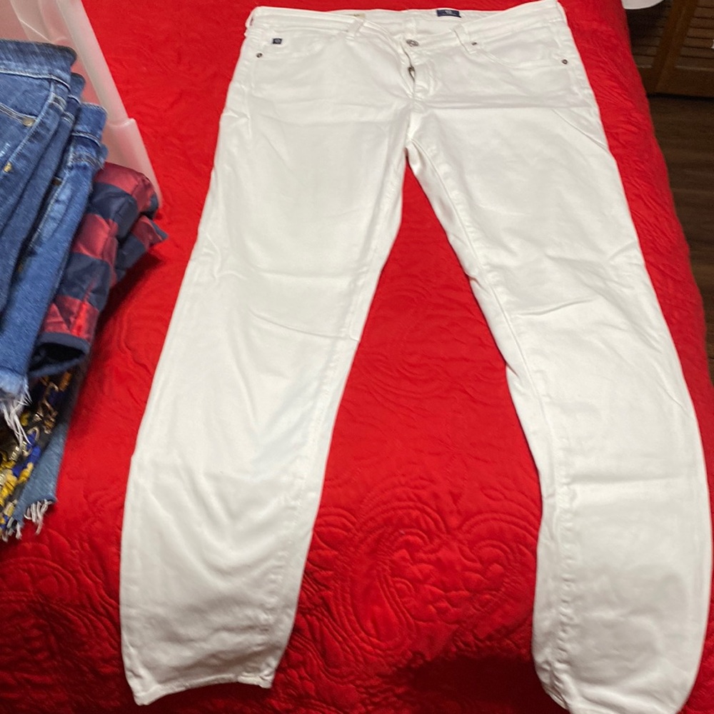 AG white Stevie capris